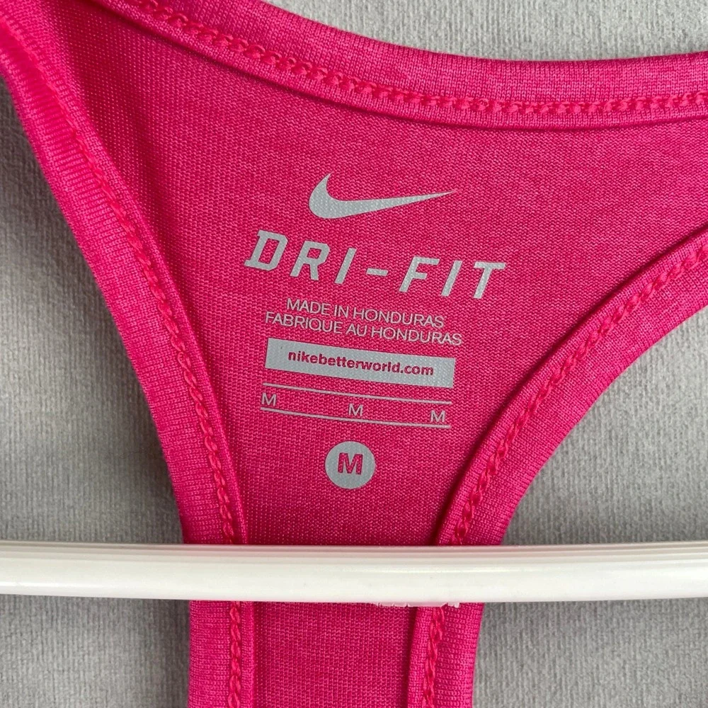 Nike Dri Fit Balance Dry Racerback Tank Top Athletic Workout Yoga Pink‎ Womens M
